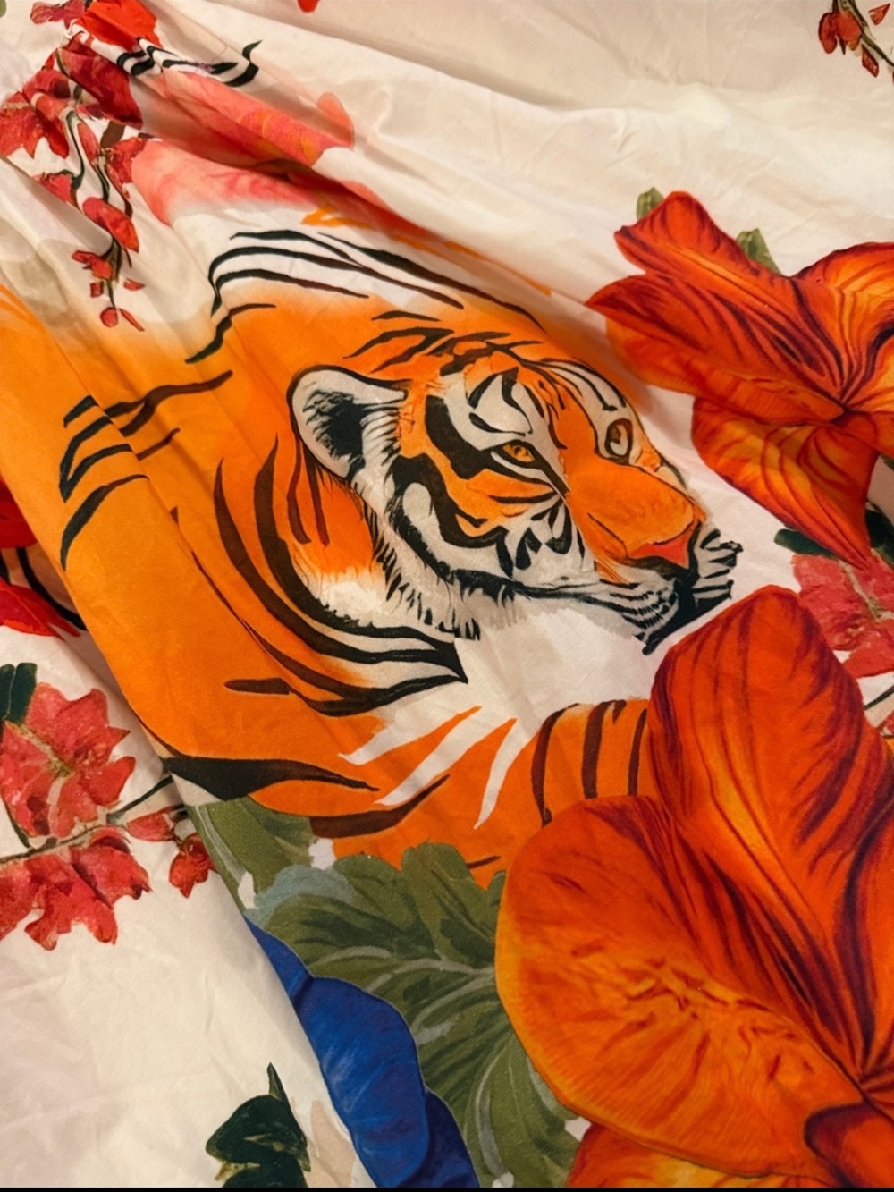 Anthropologie Maeve Strapless Tiger Printed Midi Dress Size XL - Picture 7 of 9